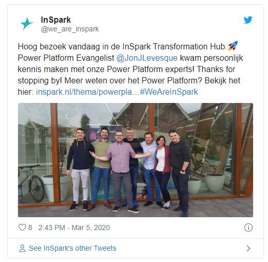 tweet inspark transformation hub